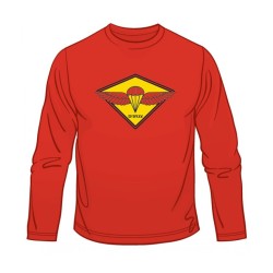 T-shirt à manches longues avec emblème de parachutiste de Tsahal | T-shirts armée israélienne