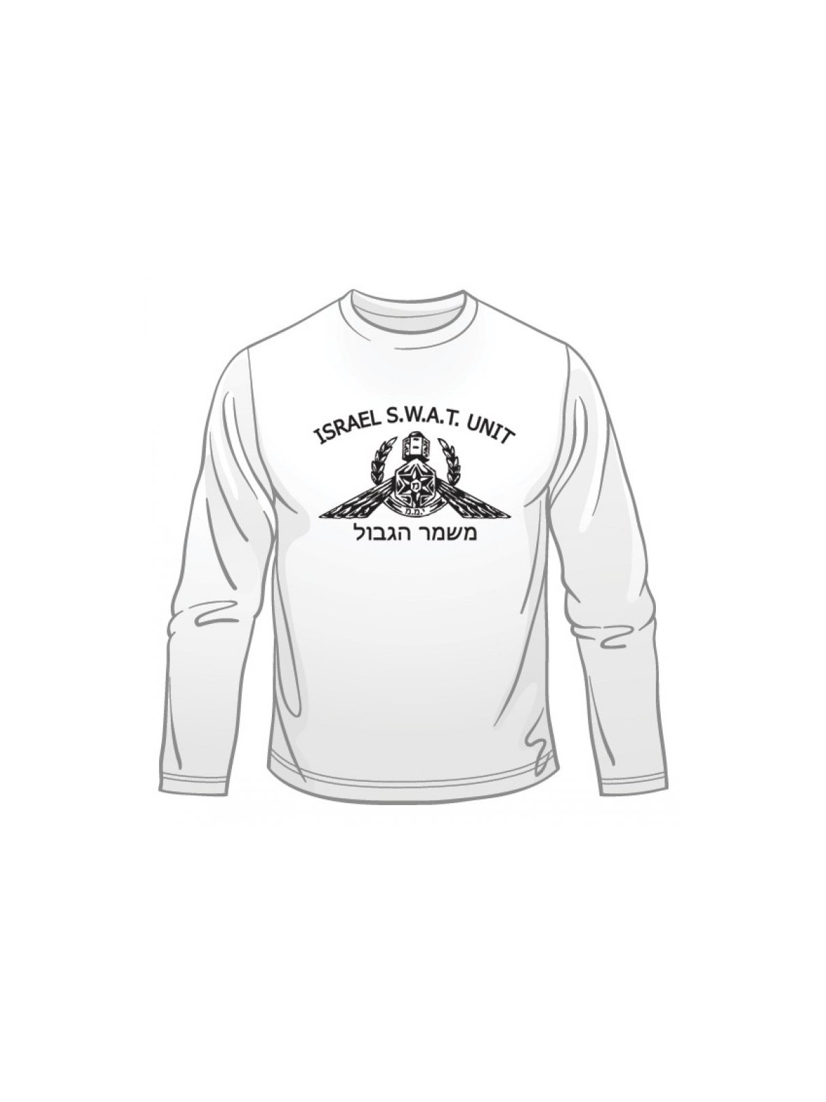 Israeli SWAT Yamam Unit Long Sleeved T Shirt | Israeli Army T-Shirts
