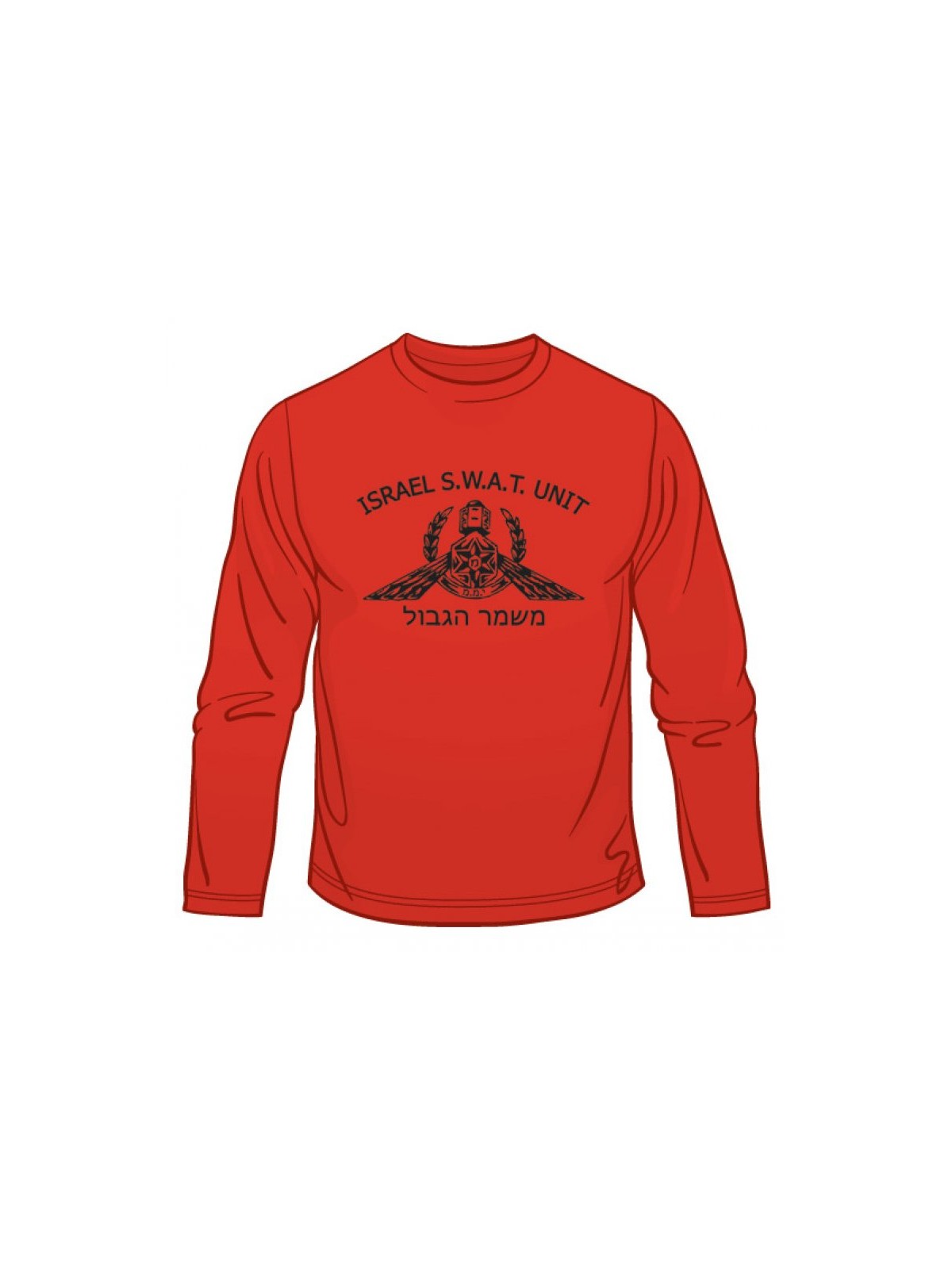 Israeli SWAT Yamam Unit Long Sleeved T Shirt | Israeli Army T-Shirts