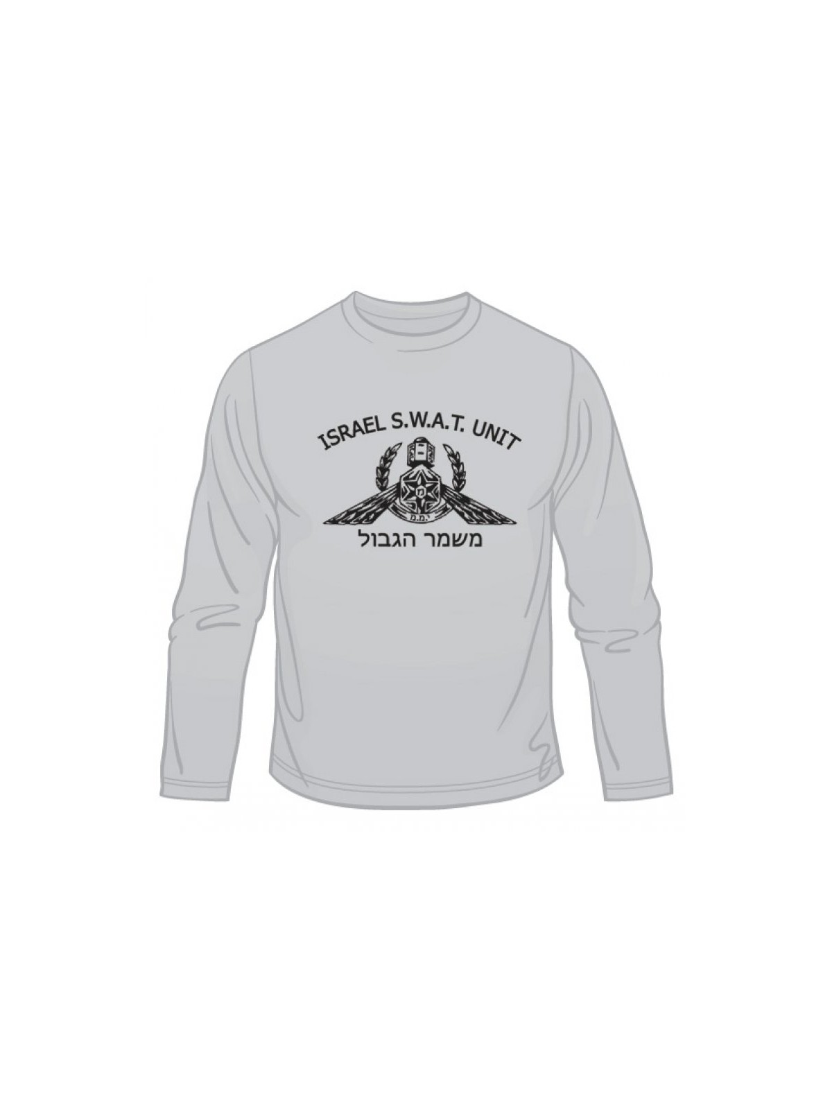 Israeli SWAT Yamam Unit Long Sleeved T Shirt | Israeli Army T-Shirts