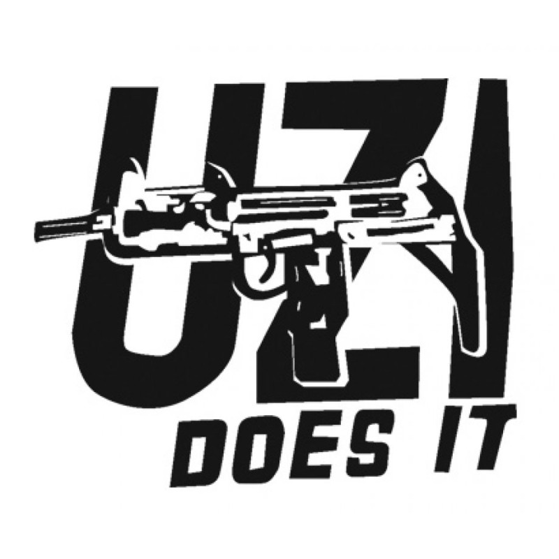 Uzi Does It Long Sleeved T Shirt | Israeli Army T-Shirts