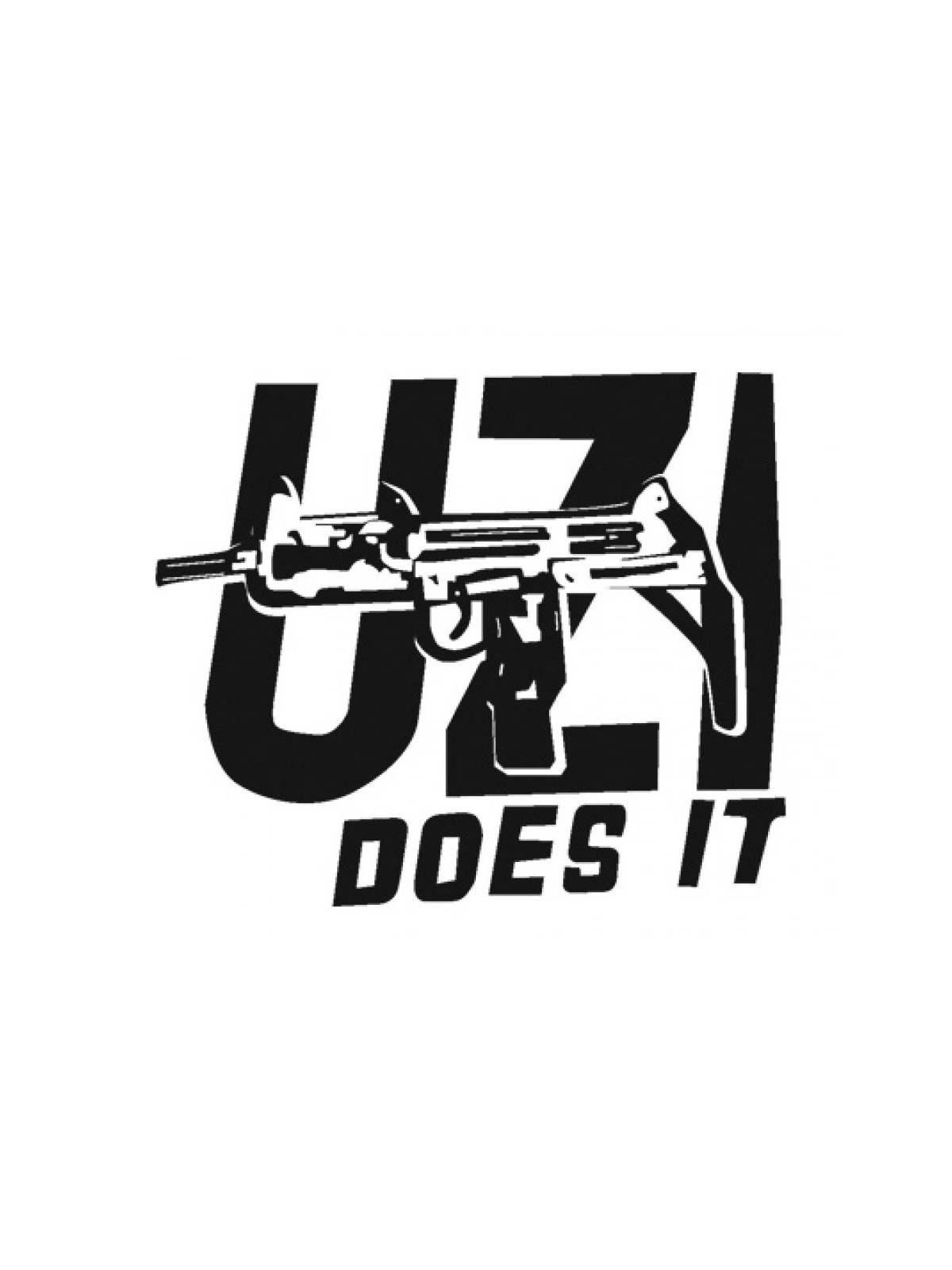 Uzi Does It Long Sleeved T Shirt | Israeli Army T-Shirts