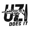 Uzi Does It Long Sleeved T Shirt | Israeli Army T-Shirts