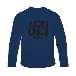 Uzi Does It Long Sleeved T Shirt | Israeli Army T-Shirts