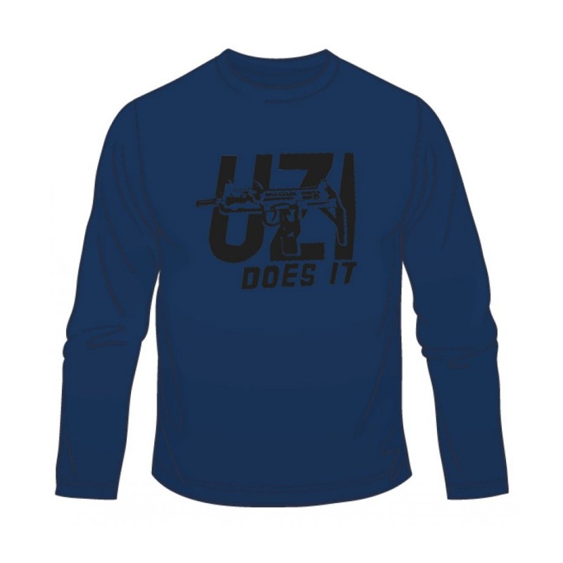 Uzi Does It Long Sleeved T Shirt | Israeli Army T-Shirts