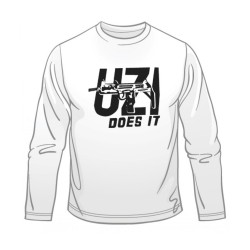 Uzi Does It Long Sleeved T Shirt | Israeli Army T-Shirts