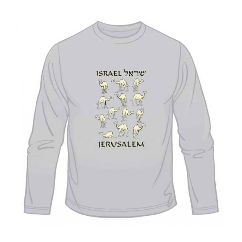 Israel Camels Long Sleeved T Shirt | Israel T-Shirts