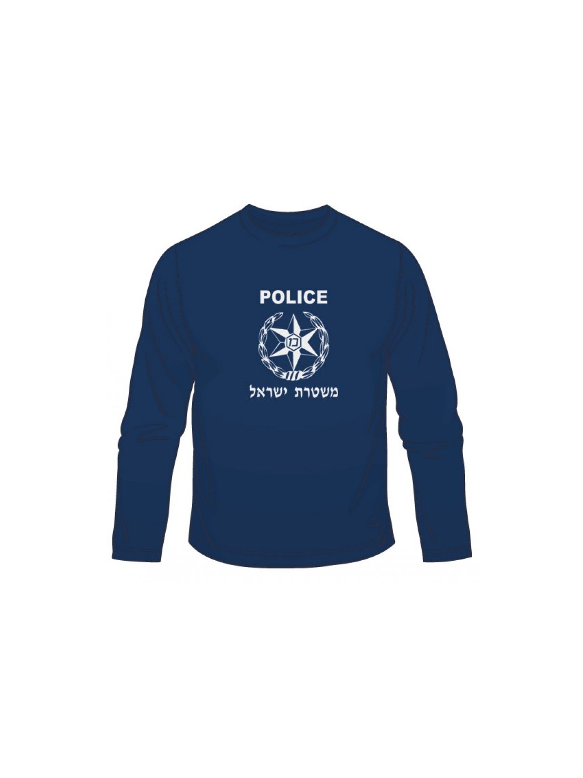 T-shirt à manches longues de la police israélienne | T-shirts armée israélienne