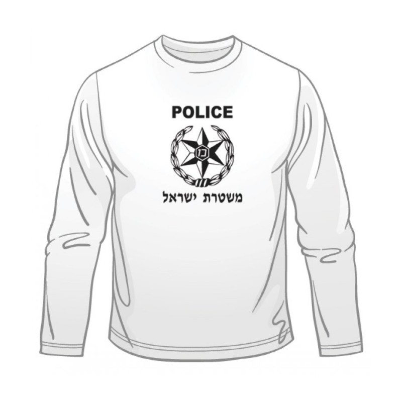 Israeli Police Long Sleeved T Shirt | Israeli Army T-Shirts