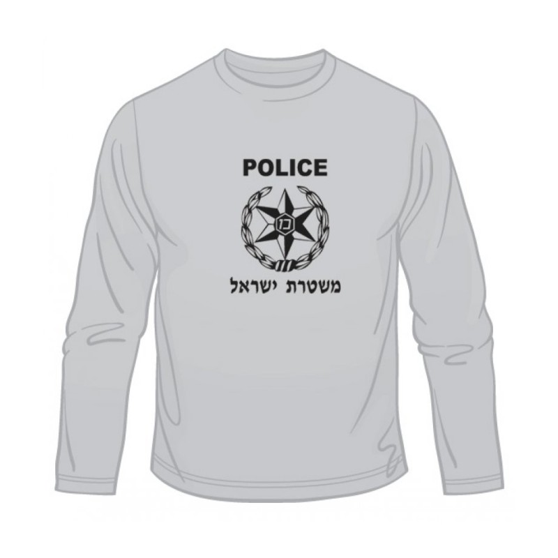 Israeli Police Long Sleeved T Shirt | Israeli Army T-Shirts