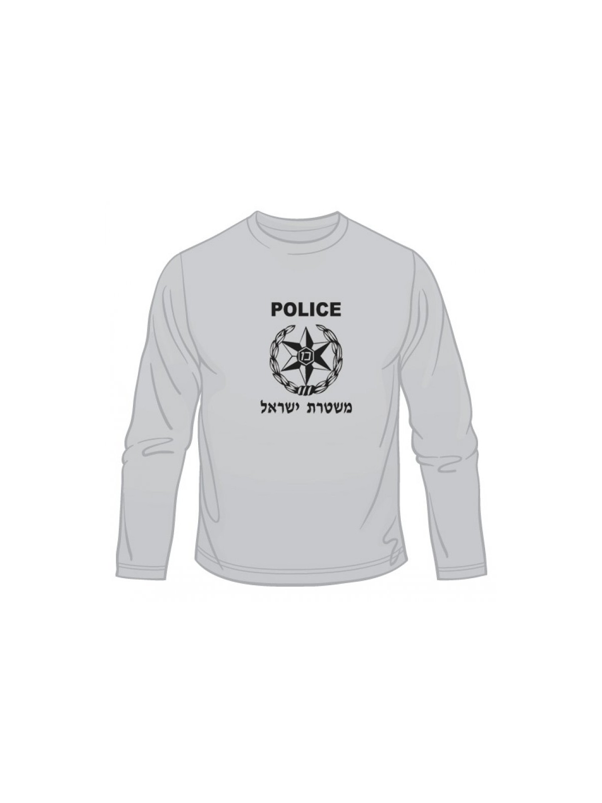 Israeli Police Long Sleeved T Shirt | Israeli Army T-Shirts
