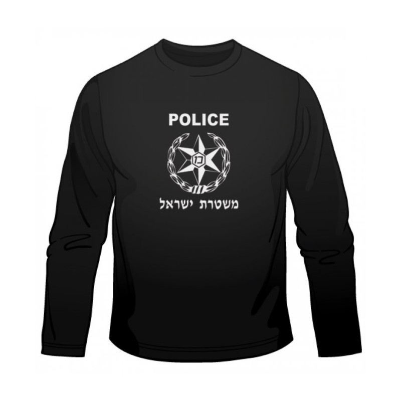 Israeli Police Long Sleeved T Shirt | Israeli Army T-Shirts