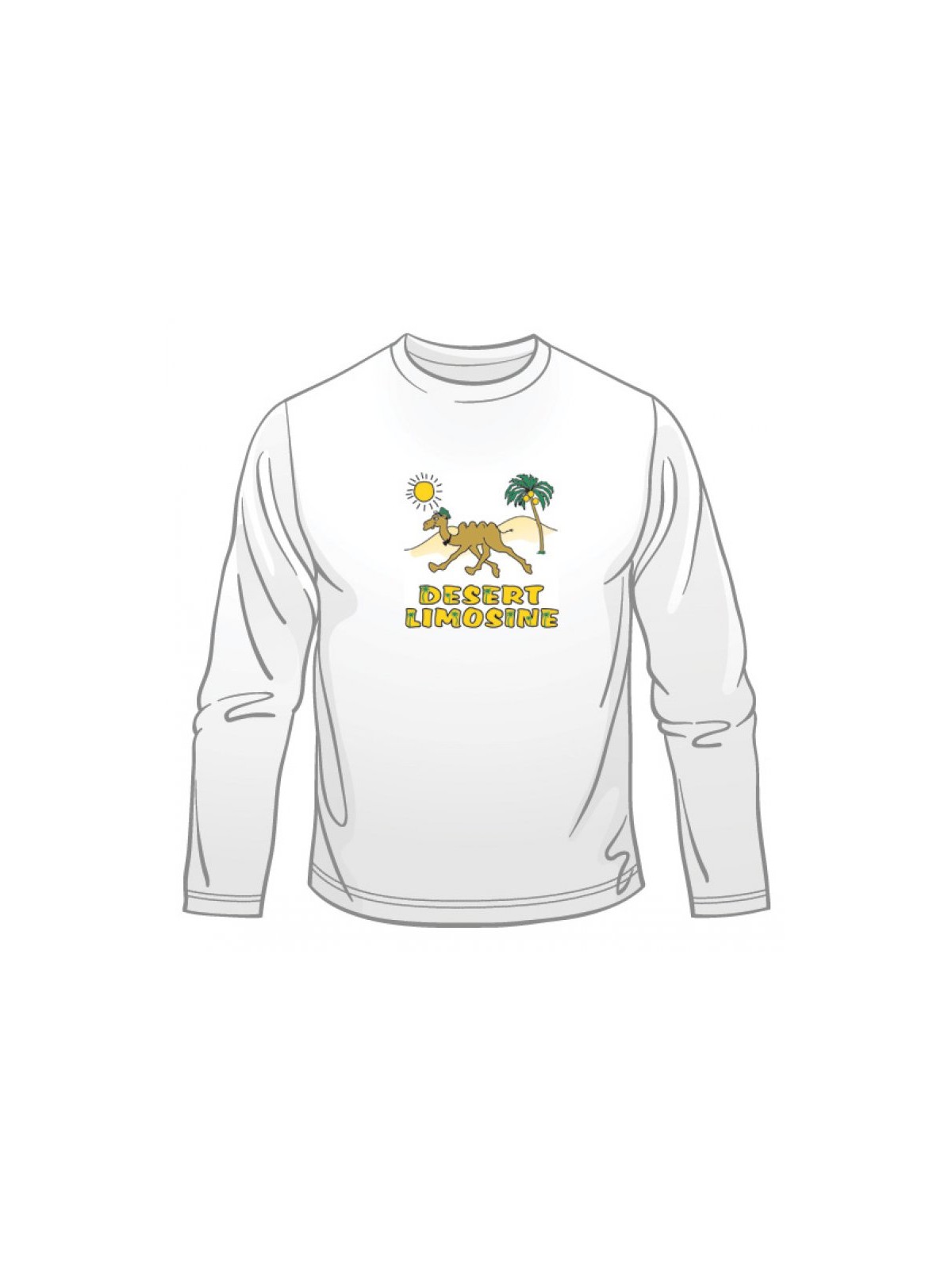 Desert Limousine Long Sleeved T Shirt | Humorous T-Shirts
