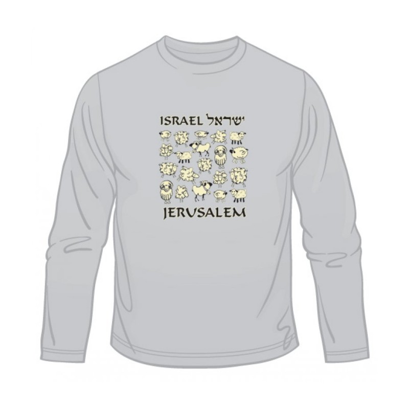 T-shirt à manches longues de mouton d’Israël | T-shirts Israël