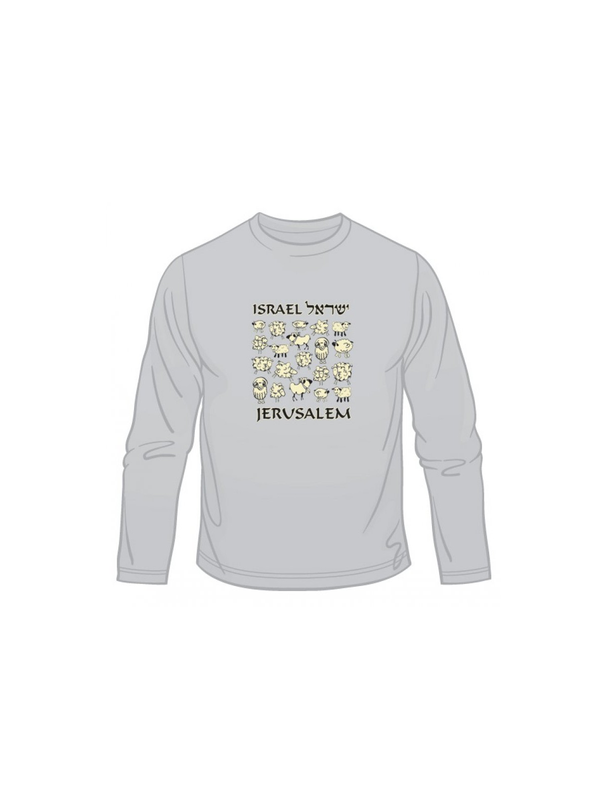 Israel Sheep Long Sleeved T Shirt | Israel T-Shirts