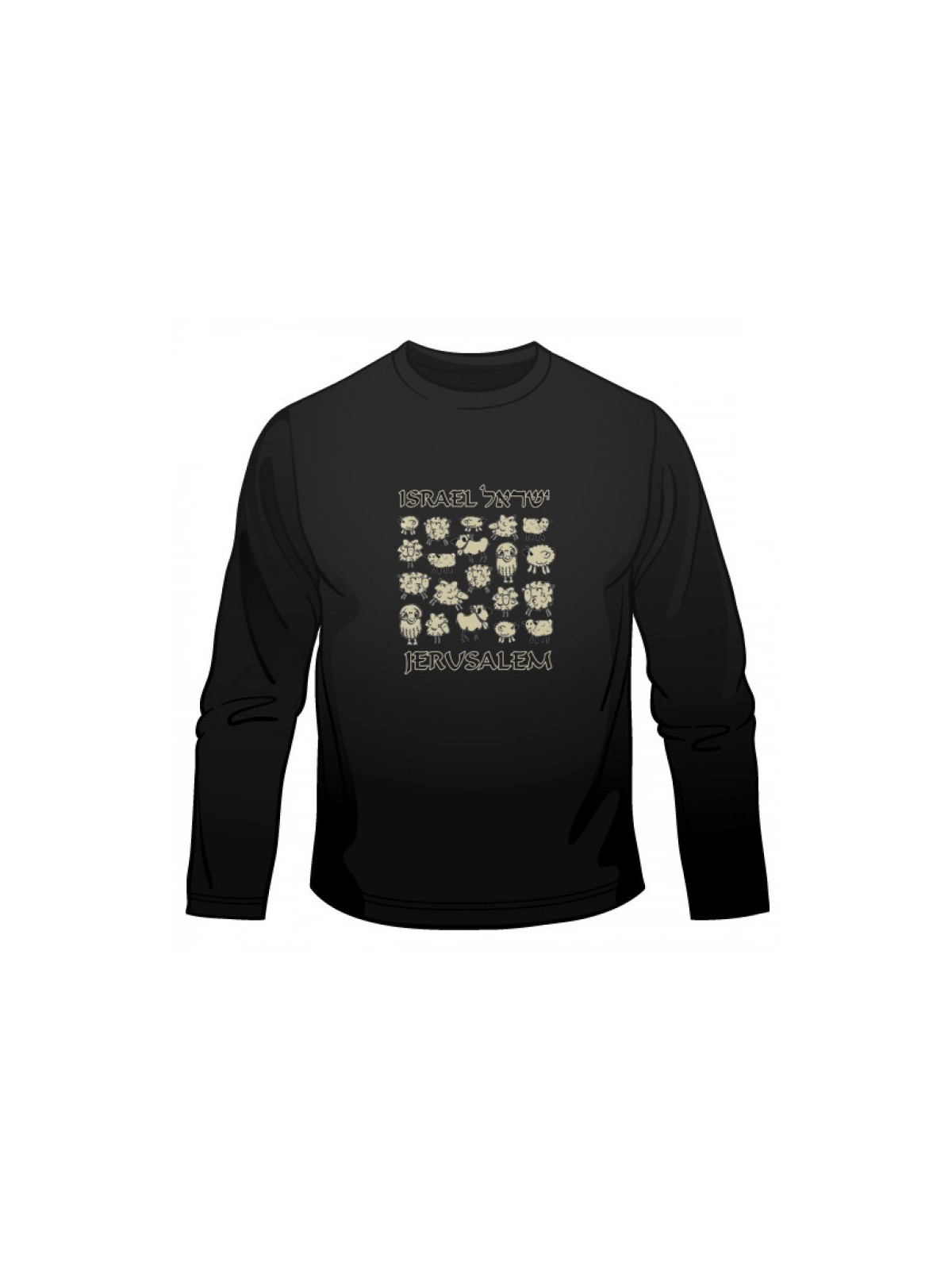 Israel Sheep Long Sleeved T Shirt | Israel T-Shirts