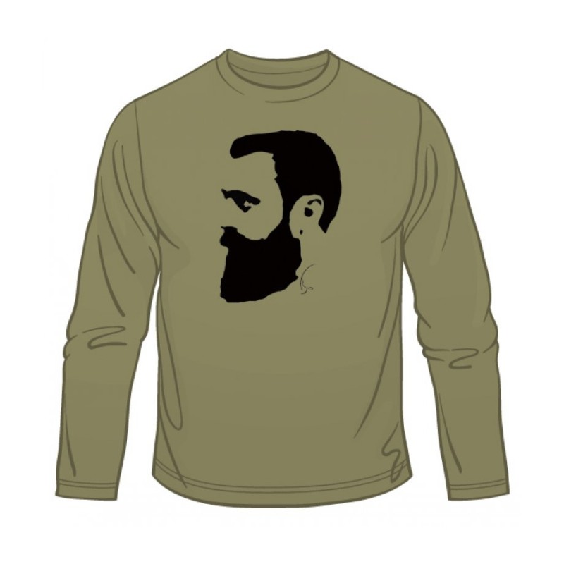 Herzl Long Sleeve T Shirt | Israel T-Shirts