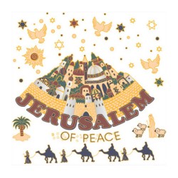 Jerusalem of Peace Long Sleeved T Shirt | Israel T-Shirts