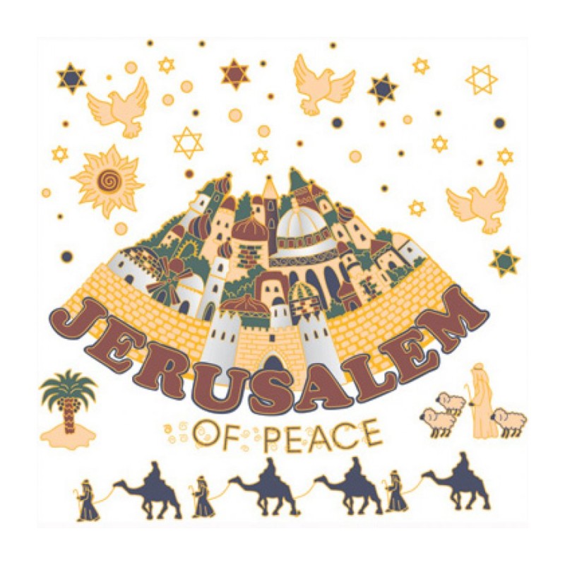 Jerusalem of Peace Long Sleeved T Shirt | Israel T-Shirts