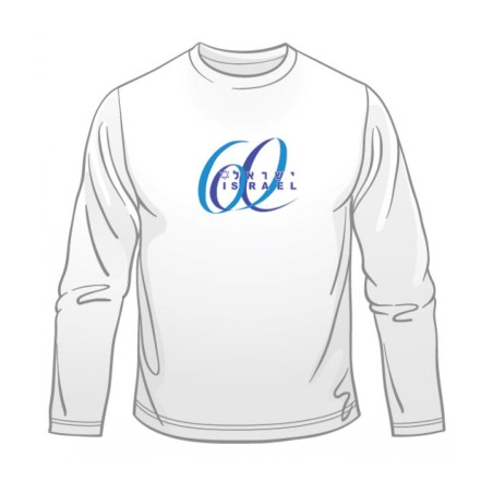 Israel 60 Anniversary Long Sleeved T Shirt | Israel T-Shirts