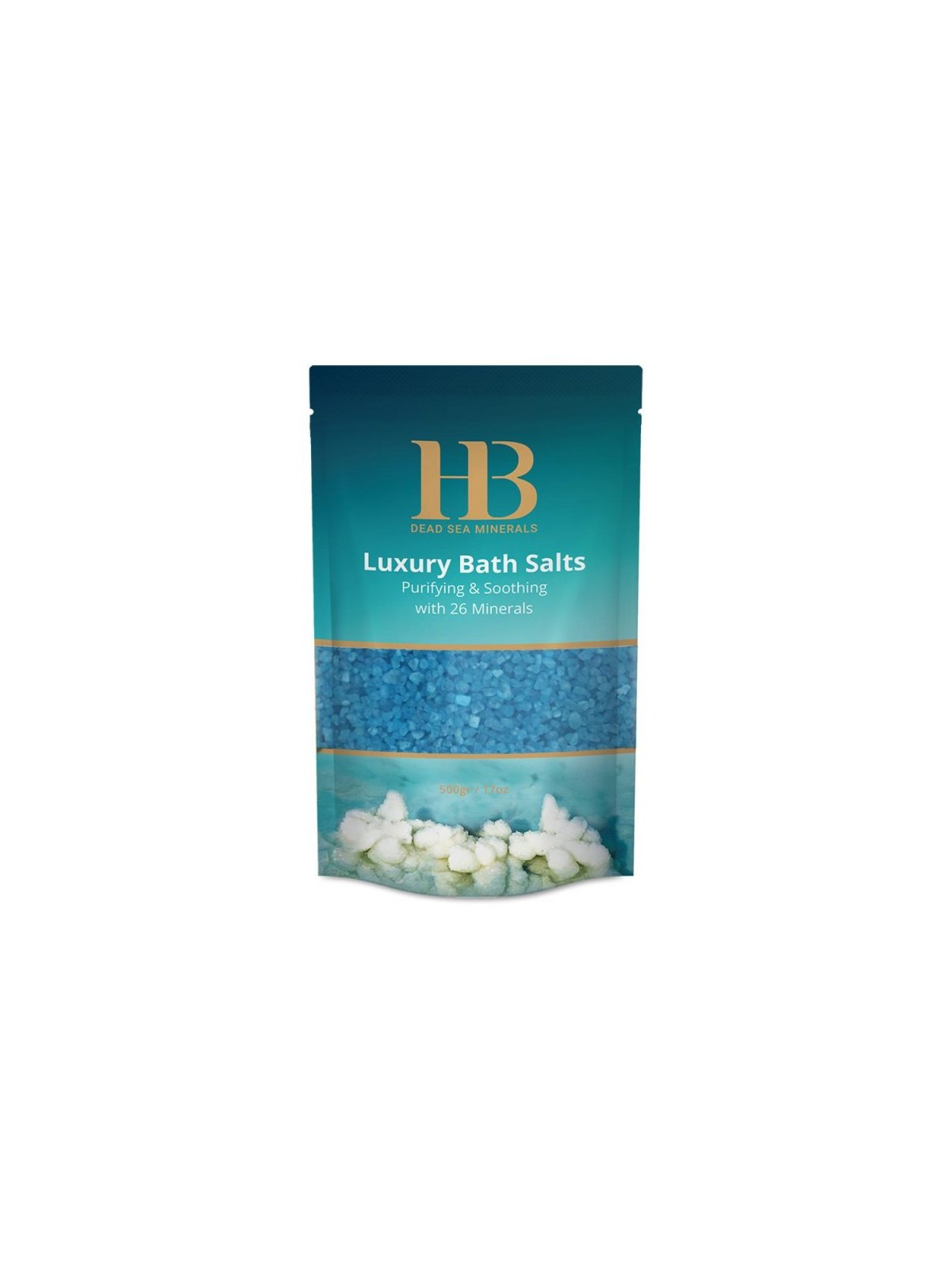 HB Luxury Blue Bath Salts with 26 Dead Sea Minerals Lavender ... | Spa