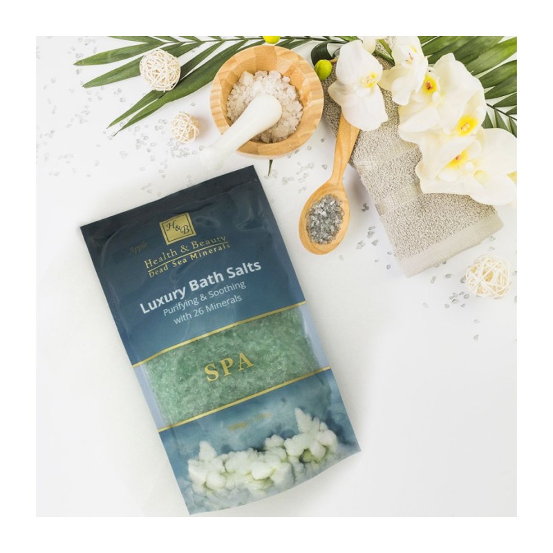 HB Luxury Blue Bath Salts with 26 Dead Sea Minerals Lavender ... | Spa