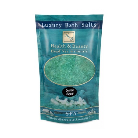 HB Luxury Bath Salts with 40 Dead Sea Minerals Green Apple | Spa