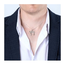 Sterling Silver Pendant Necklace CHAI | Jewish Gift from Israel