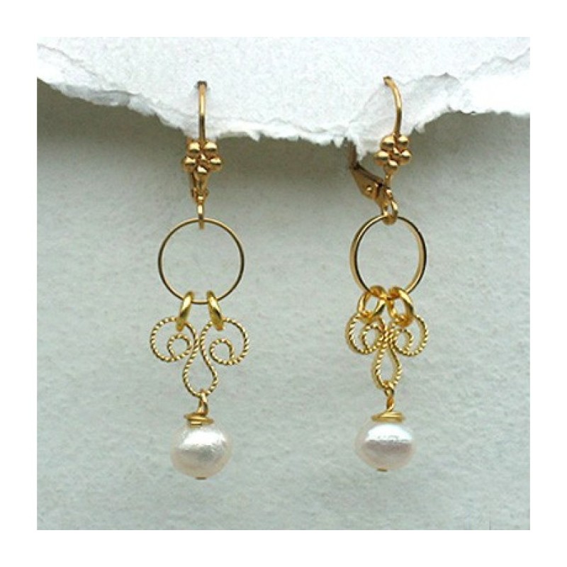 Boucles d'oreilles Perles de Sagesse par Edita | Boucles d'oreilles par Edita Jewelry