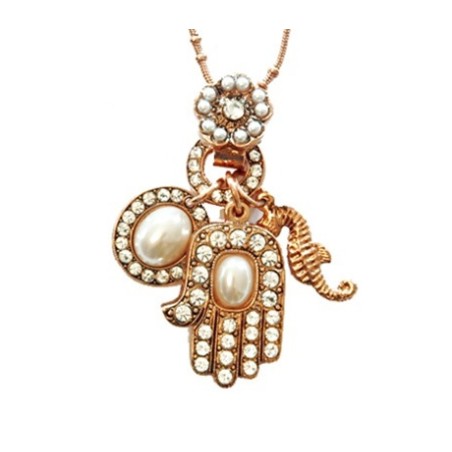 Oriental Hamsa Pendant by Amaro | Necklaces by Amaro