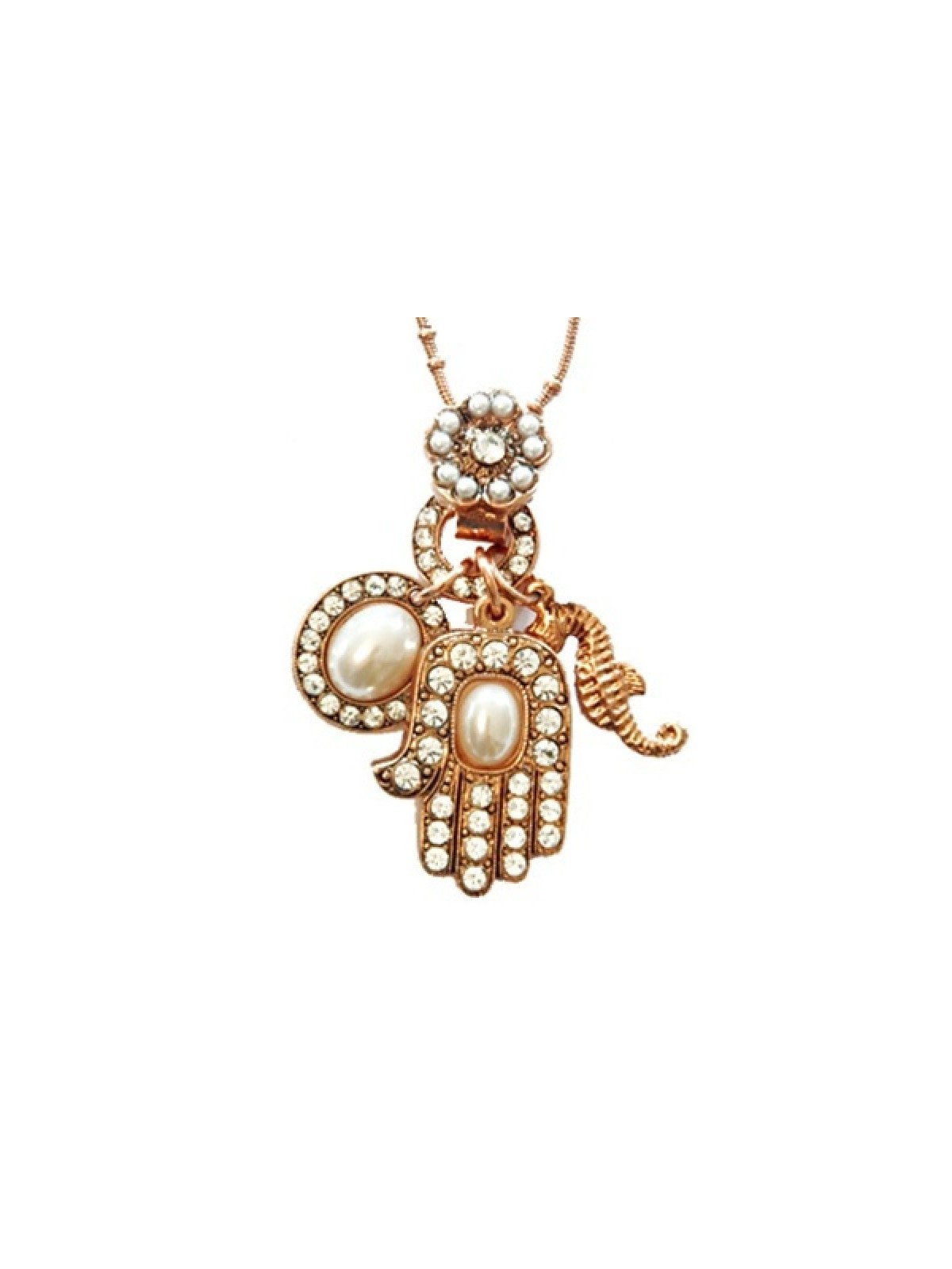 Oriental Hamsa Pendant by Amaro | Necklaces by Amaro