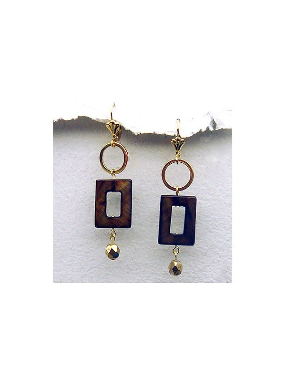 Boucles d'oreilles géométriques d'automne par Edita | Boucles d'oreilles par Edita Jewelry