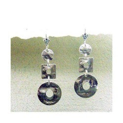 Boucle d'oreille éblouissante en argent mélangé par Edita | Boucles d'oreilles par Edita Jewelry