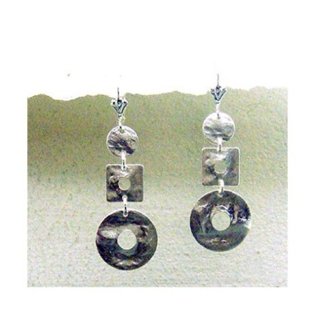 Boucle d'oreille éblouissante en argent mélangé par Edita | Boucles d'oreilles par Edita Jewelry