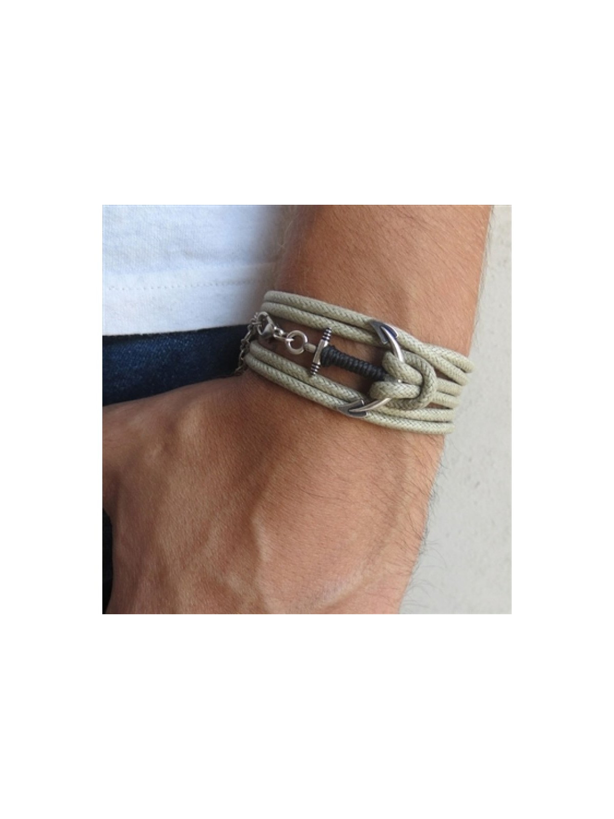 Triple Wrap Bracelet with Silver Plated Anc... | *Overstock & Specials