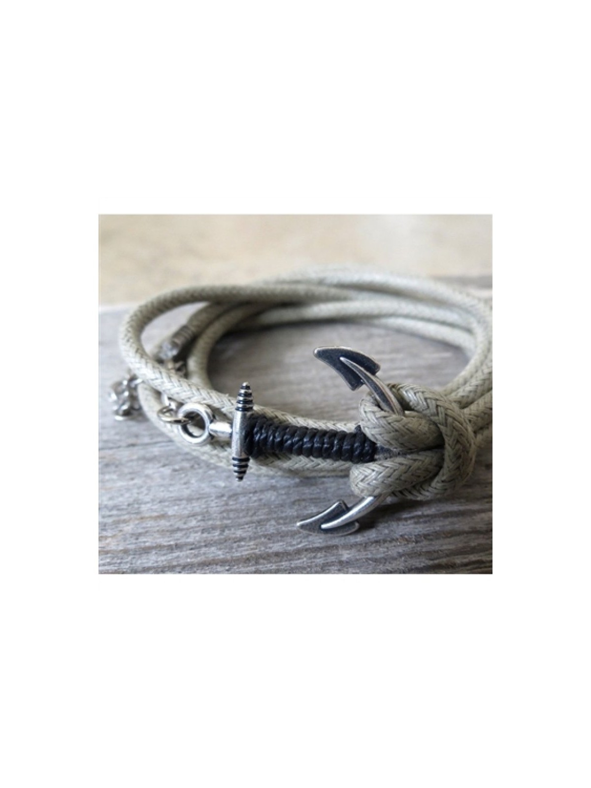 Triple Wrap Bracelet with Silver Plated Anc... | *Overstock & Specials