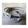 Triple Wrap Bracelet with Silver Plated Anc... | *Overstock & Specials