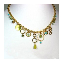 Collier vert printanier par Edita | Colliers par Edita Jewelry