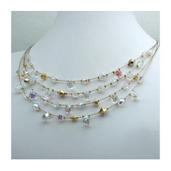 Bridal Bouquet Necklace by Edita | Necklaces by Edita Jewelry