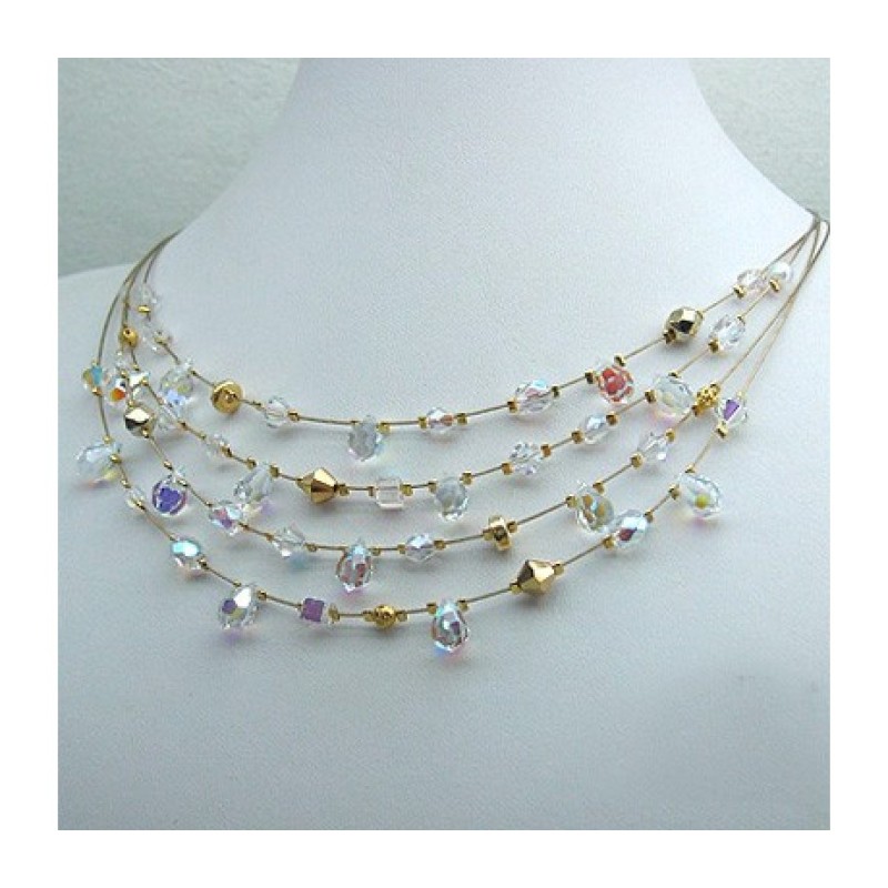 Bridal Bouquet Necklace by Edita | Necklaces by Edita Jewelry