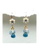 Blue Raindrop Cluster Earrings by Edita | Earrings by Edita Jewelry