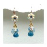 Blue Raindrop Cluster Earrings by Edita | Earrings by Edita Jewelry
