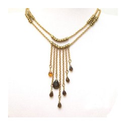 Collier de gouttelettes d'or par Edita | Colliers par Edita Jewelry
