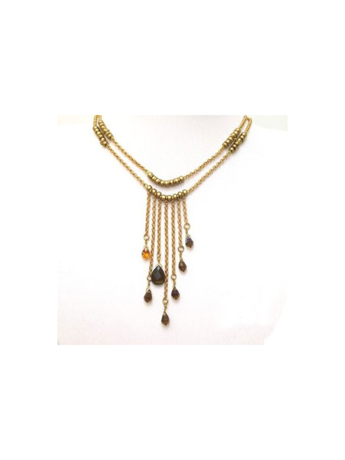 Collier de gouttelettes d'or par Edita | Colliers par Edita Jewelry