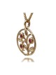 Gold Pomegranate Pendant with Rubies by HaAri ... | Necklaces by HaAri