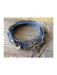 Compass Design Blue White Rope Wrap Bracele... | *Overstock & Specials