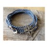 Compass Design Blue White Rope Wrap Bracele... | *Overstock & Specials