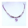 Violet Heart Necklace by Edita | Necklaces by Edita Jewelry