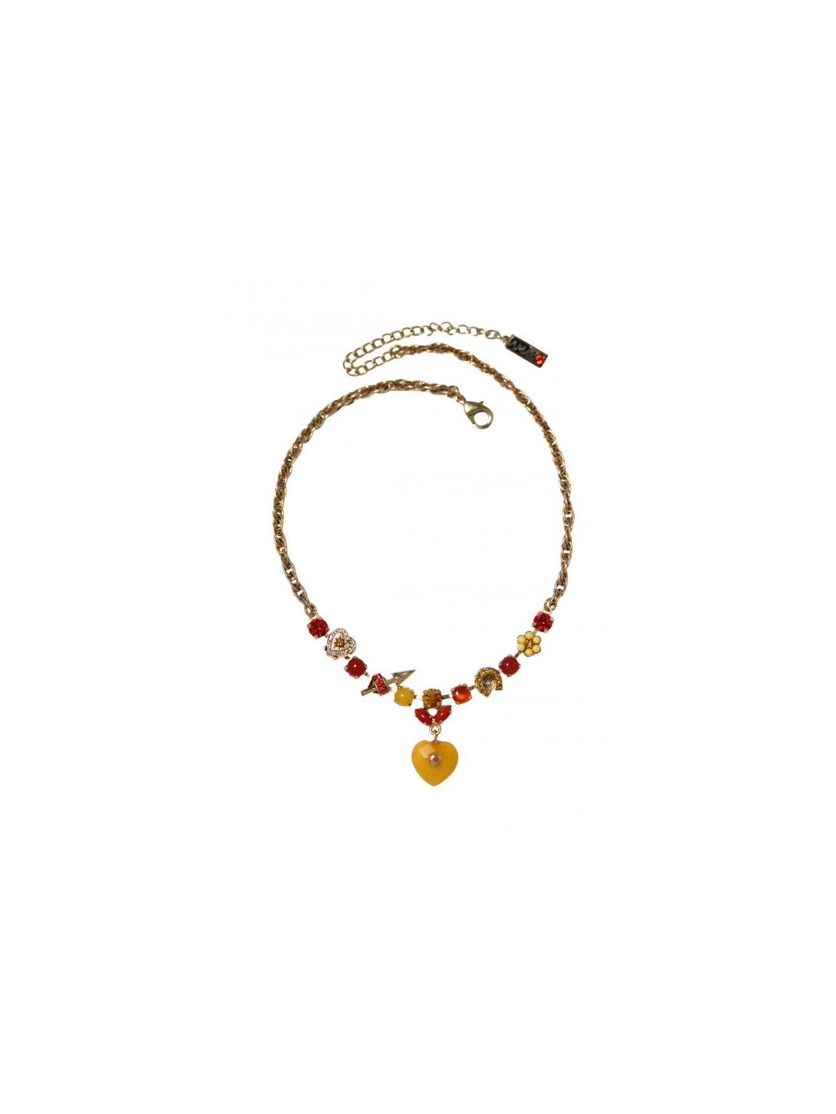 Amaro Hand Made Necklace Semi Precious Gems Pl... | Necklaces by Amaro