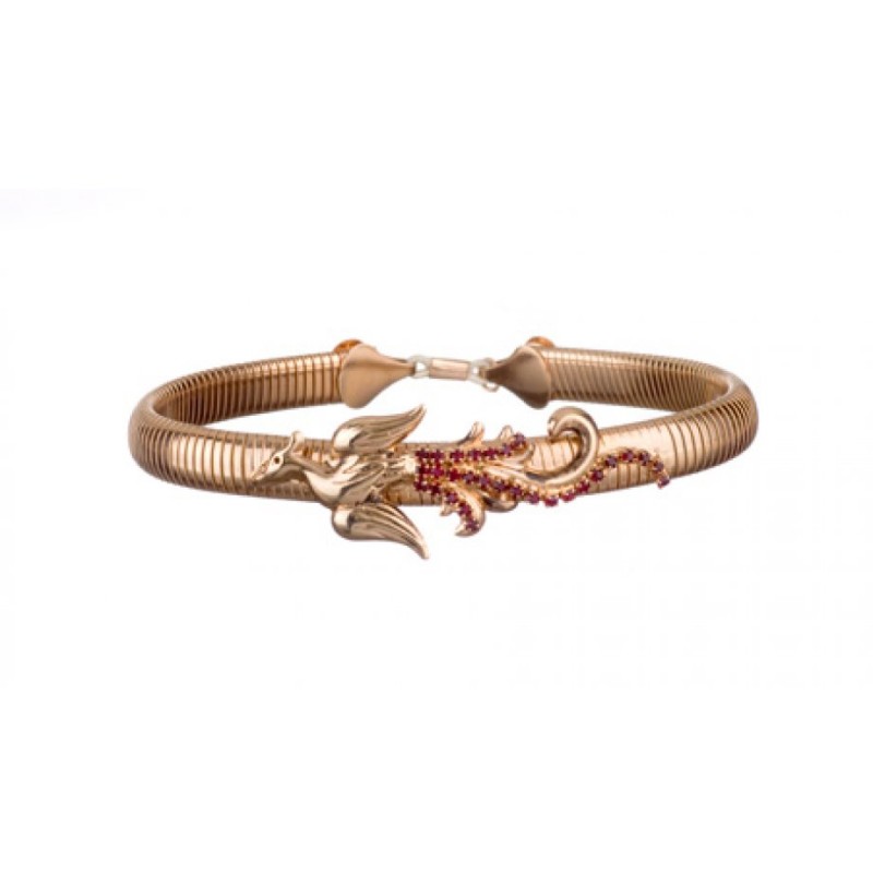 Amaro Bracelet artisanal plaqué or rouge Ban... | Bracelets Amaro
